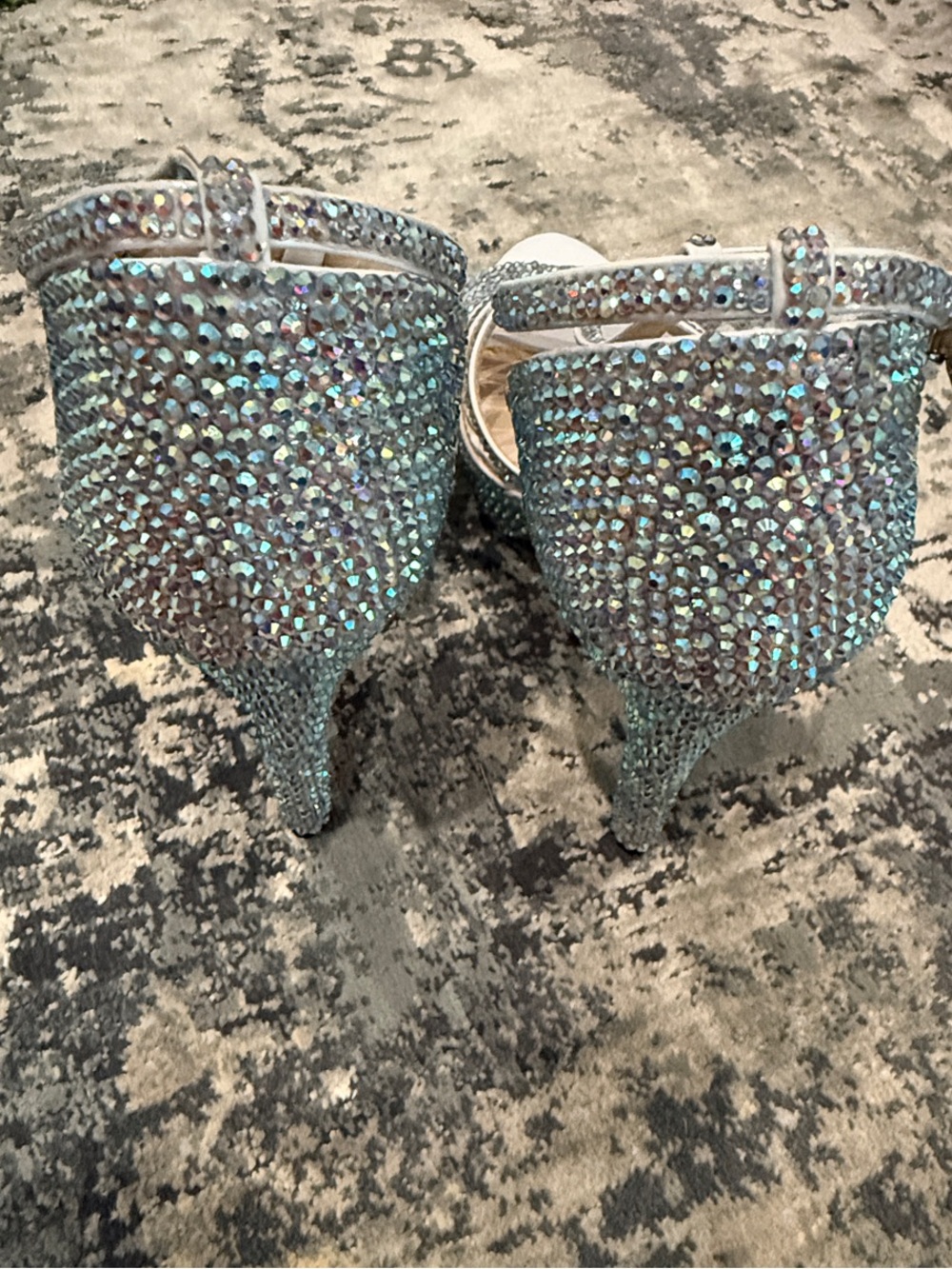 Marc Defang Custom Swarovski Crystal Platform Heels - Picture 3 of 5